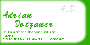 adrian dotzauer business card
